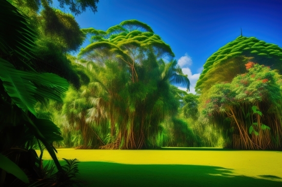Tree, Landscape, Sky, Island, Water, Summer