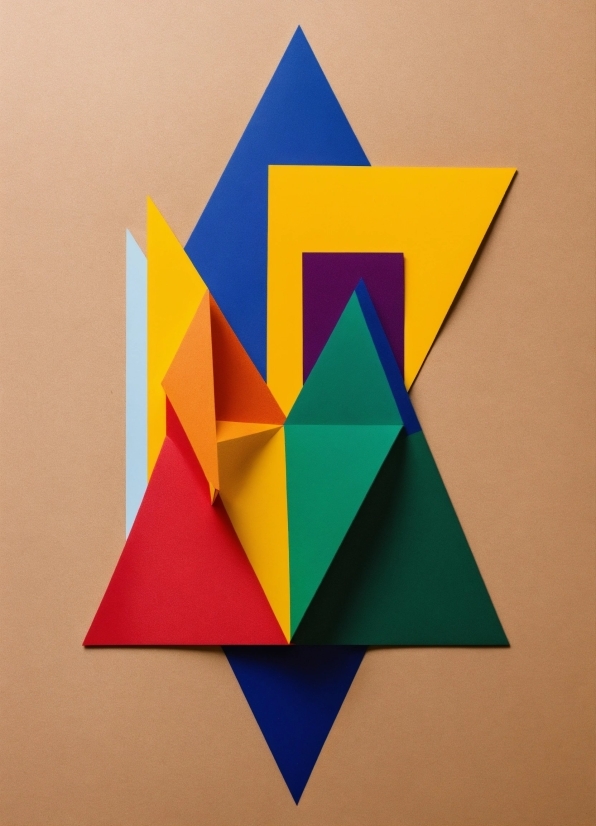 Triangle, Art, Creative Arts, Material Property, Symmetry, Postit Note