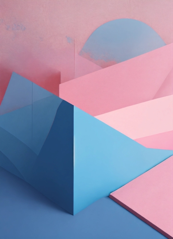 Triangle, Pink, Font, Art, Aqua, Material Property