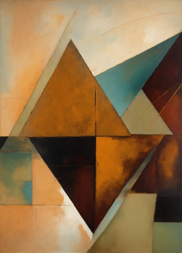 Triangle, Rectangle, Orange, Wood, Creative Arts, Art