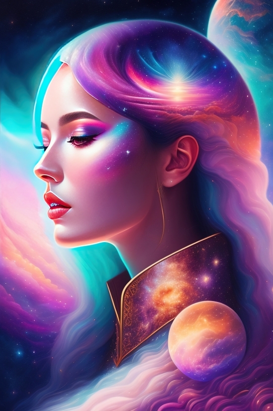 Wallpaper, Art, Light, Face, Design, Person