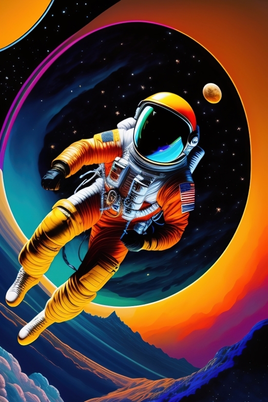Wallpaper, Astronaut, Disk Jockey, Planet, Digital, Broadcaster
