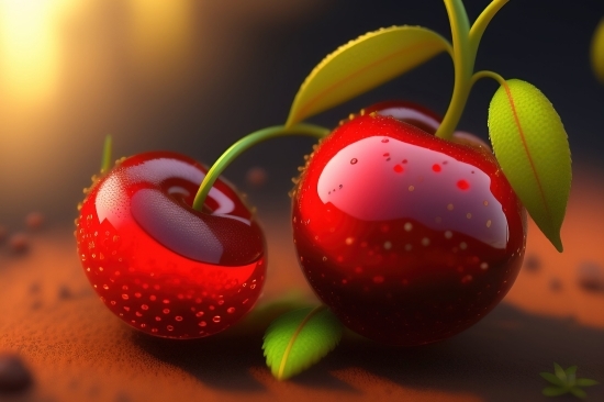 Wallpaper, Cherry, Fruit, Berry, Ripe, Vitamin