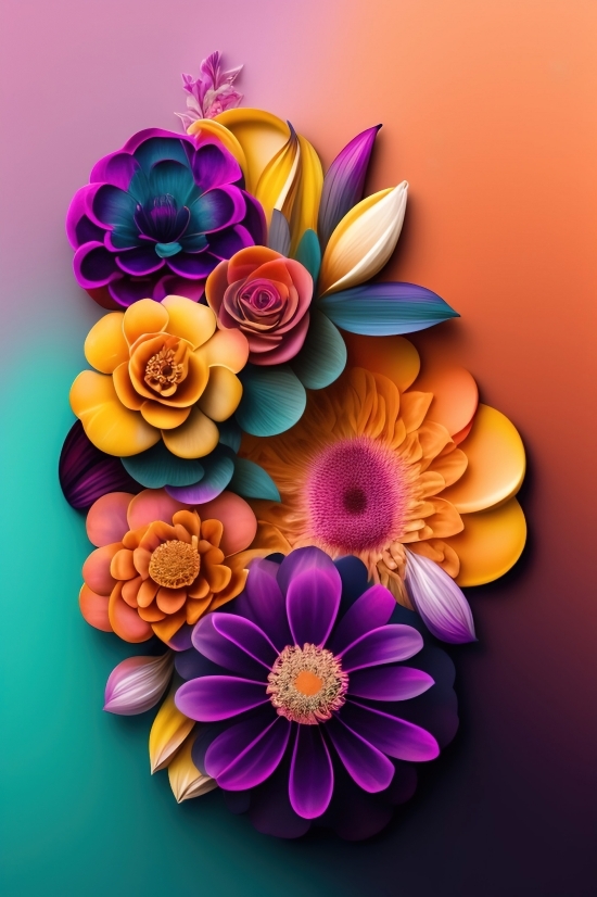 Wallpaper, Floral, Flower, Lilac, Pink, Design