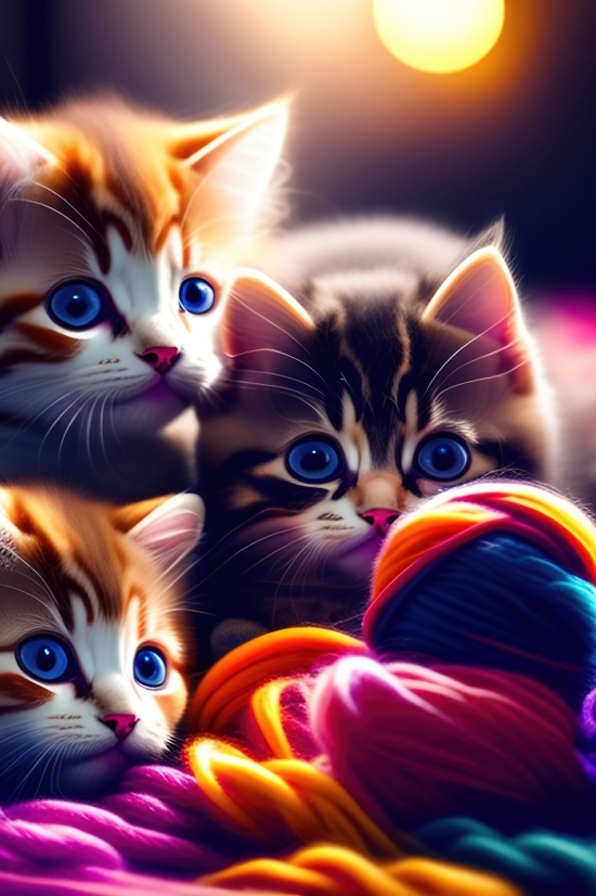 Wallpaper, Kitten, Kitty, Cat, Feline, Animal