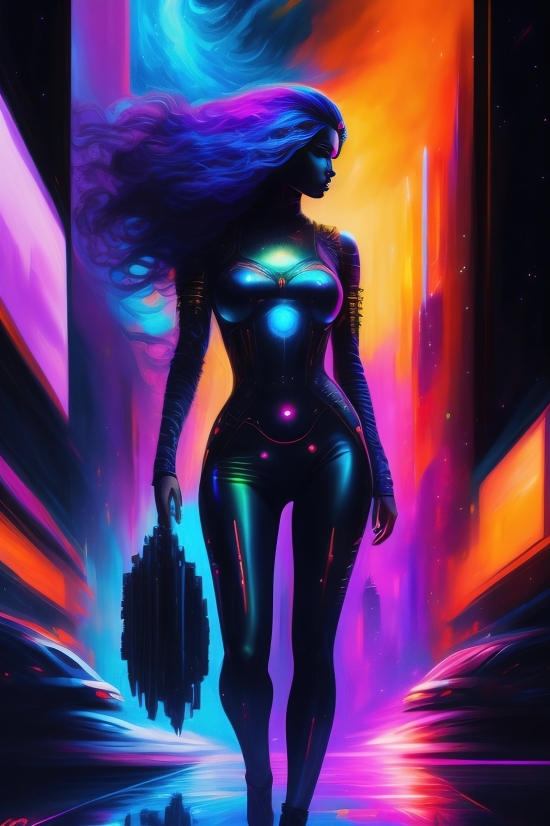Wallpaper, Light, Laser, 3d, Digital, Fractal