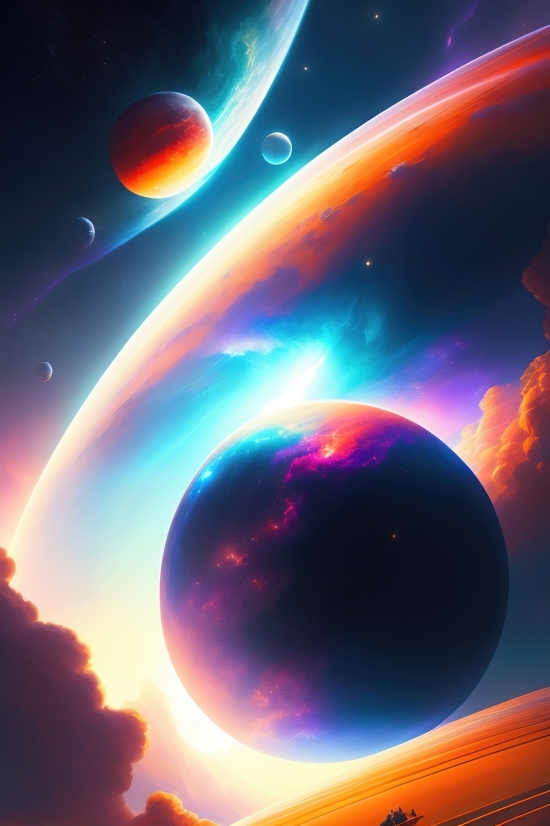 Wallpaper, Moon, Planet, Satellite, Light, Space