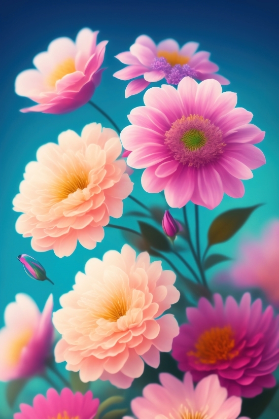 Wallpaper, Pink, Pollen, Flower, Floral, Pattern