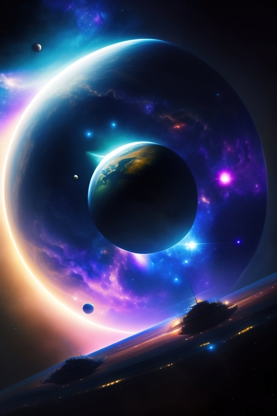 Wallpaper, Planet, Space, Satellite, Bass, Star