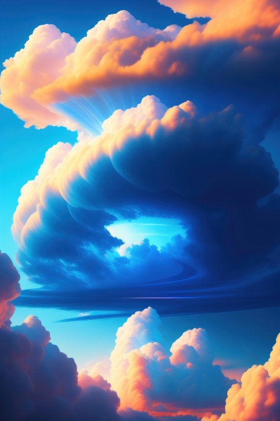Wallpaper, Sky, Weather, Sun, Light, Nuclear Weapon