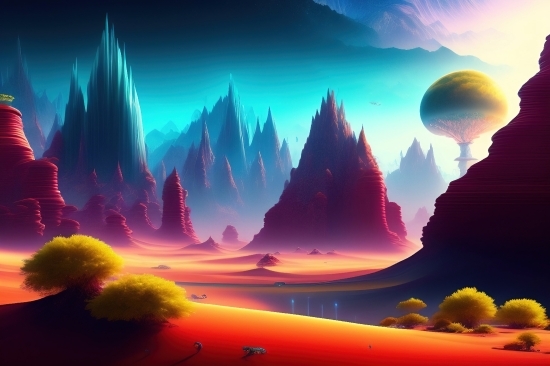 Wallpaper, Sun, Sky, Light, Star, Landscape