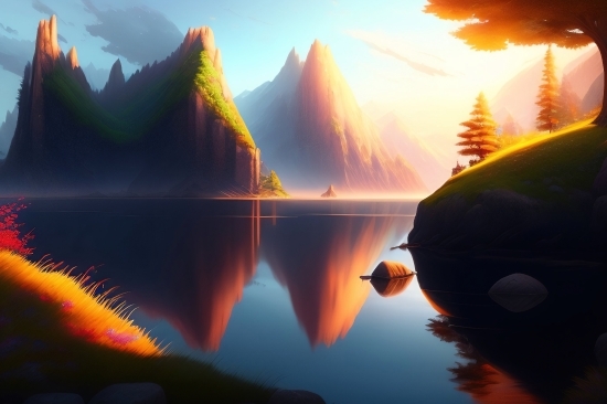 Wallpaper, Sun, Star, Sunset, Celestial Body, Sky