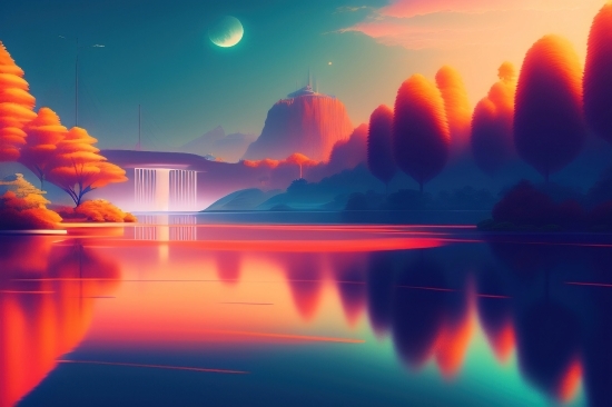 Wallpaper, Sun, Sunset, Sky, Landscape, Sunrise