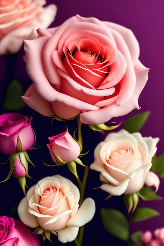 Wallpaper, Tulip, Pink, Flower, Plant, Floral