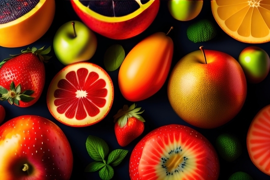 Wallpaper, Vitamin, Fruit, Apple, Citrus, Orange