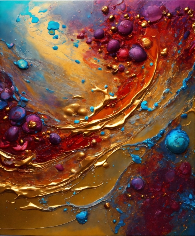Water, Liquid, Fluid, Art, Paint, Glass