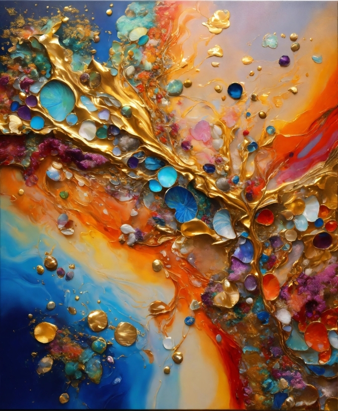 Water, Liquid, Orange, Paint, Art, Window