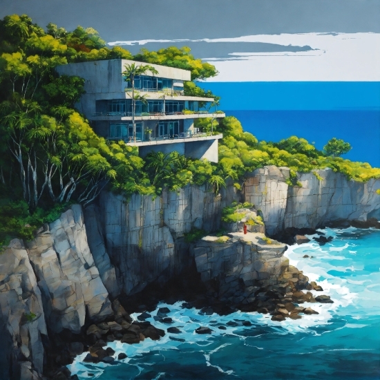 Water, Resort, Sea, Landscape, Resort Hotel, Ocean