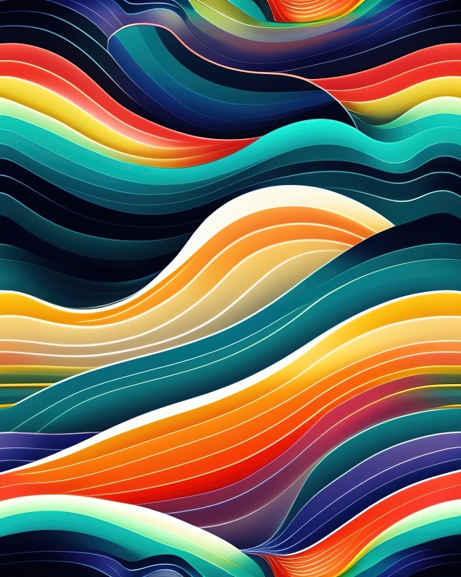Wave, Wallpaper, Design, Backdrop, Pattern, Colorful