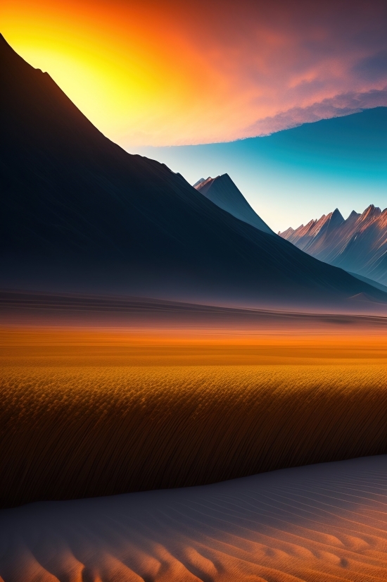 Website Design Artificial Intelligence, Sun, Sunset, Sand, Dune, Sky