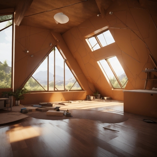 Window, Building, Fixture, Wood, Sunlight, Floor