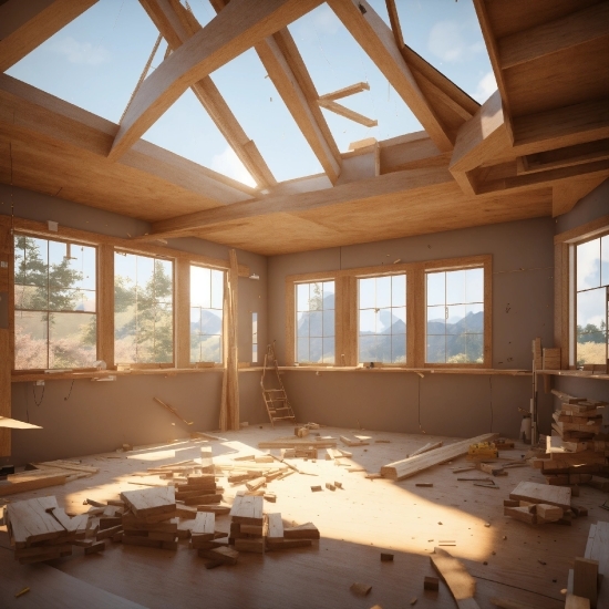 Window, Property, Light, Building, Sky, Wood