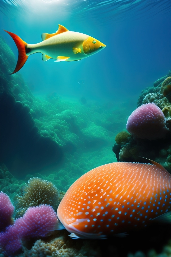 Wombo Image Generator, Reef, Underwater, Coral, Sea, Fish