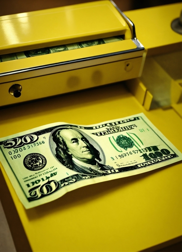Yellow, Motor Vehicle, Font, Banknote, Money, Cash