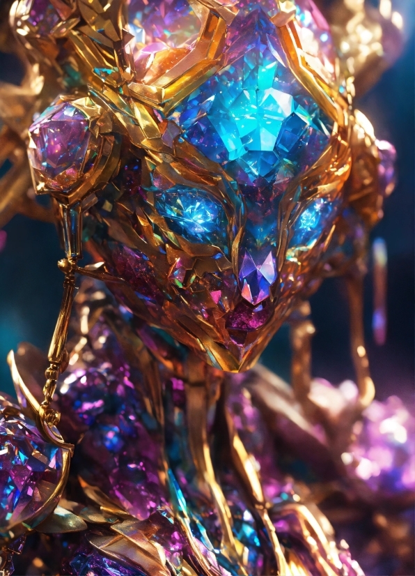 Ai Footage Generator, Purple, Magenta, Glass, Electric Blue, Art