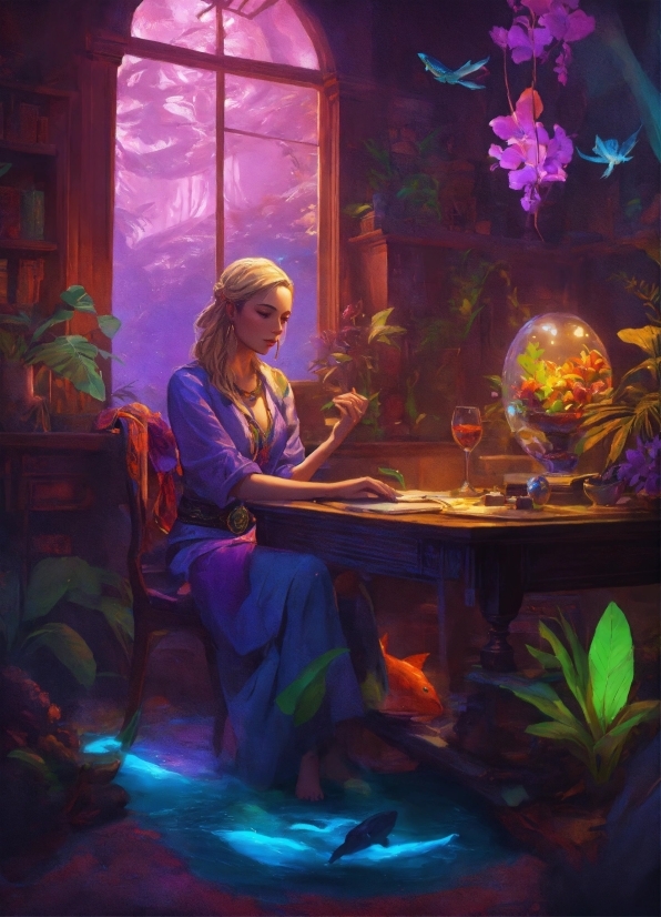 Ai Headshot Generator, Window, Purple, Light, Human, Organism