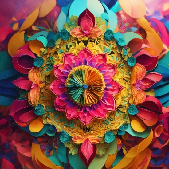 Ai Image To 3d Model, Flower, Petal, Creative Arts, Pink, Art
