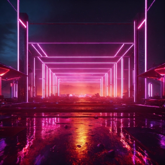 Ai That Generates Images From Text, Light, Purple, Building, Lighting, Electricity