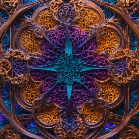 Ai That Makes Pictures From Words, Light, Purple, Violet, Art, Ornament