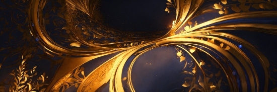 Amber, Gold, Liquid, Art, Tints And Shades, Electric Blue