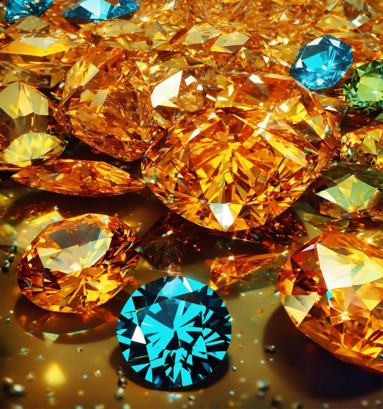 Amber, Gold, Ornament, Jewellery, Metal, Gemstone
