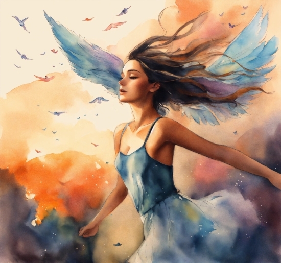 Art, Happy, Painting, Mythical Creature, Cg Artwork, People In Nature