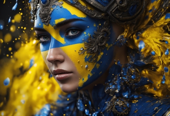 Artificial Intelligence Movie Soundtrack, Blue, Eyelash, Yellow, Headgear, Entertainment