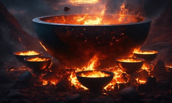 Ash, Fire, Flame, Heat, Cooking, Cuisine