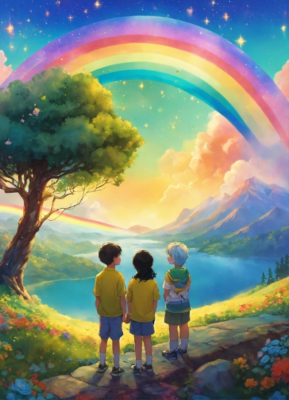 Background 4k For Pc, Rainbow, Sky, Photograph, World, Plant