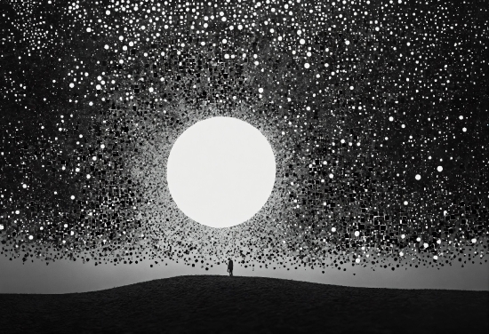 Background Image Wallpaper, Sky, Astronomical Object, Black-and-white, Water, Rectangle