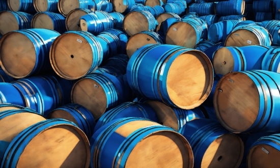 Barrel, Blue, Winery, Light, Orange, Wine Cellar
