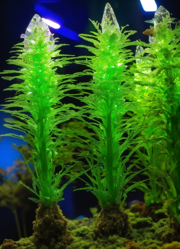 Black Full Hd Wallpaper, Plant, Light, Green, Blue, Terrestrial Plant