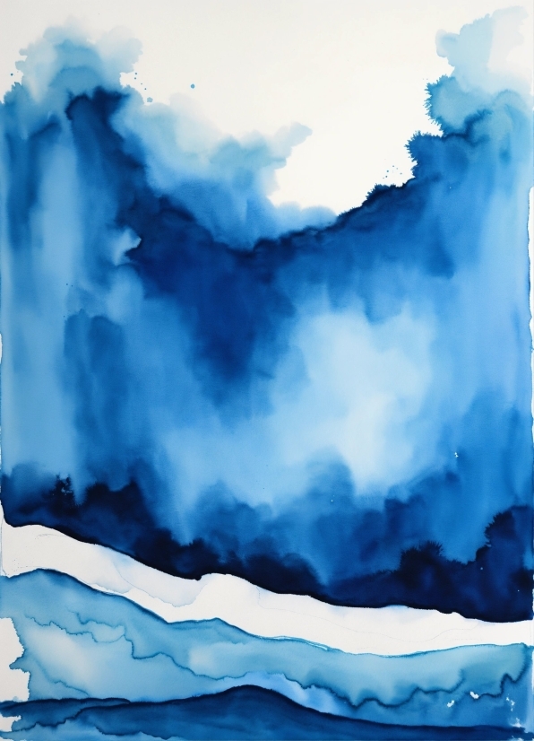 Blue, Cloud, Azure, Paint, Atmospheric Phenomenon, Aqua