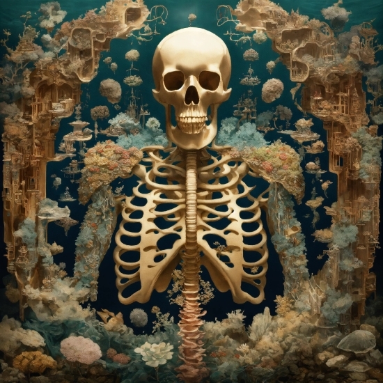 Bone, Jaw, Rib, Organism, Skull, Art