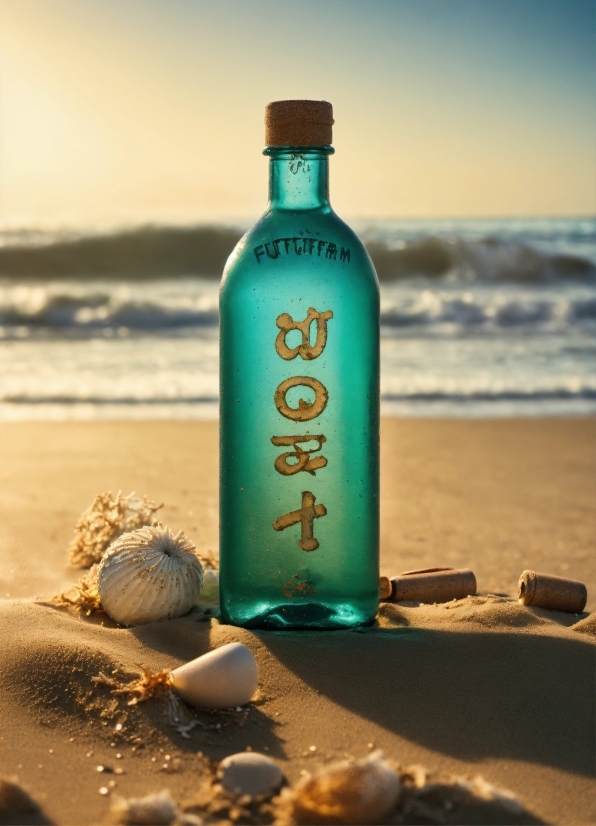 Bottle, Liquid, Drinkware, Beach, Glass Bottle, Water