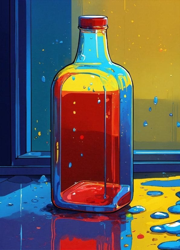 Bottle, Liquid, Drinkware, Blue, Glass Bottle, Fluid