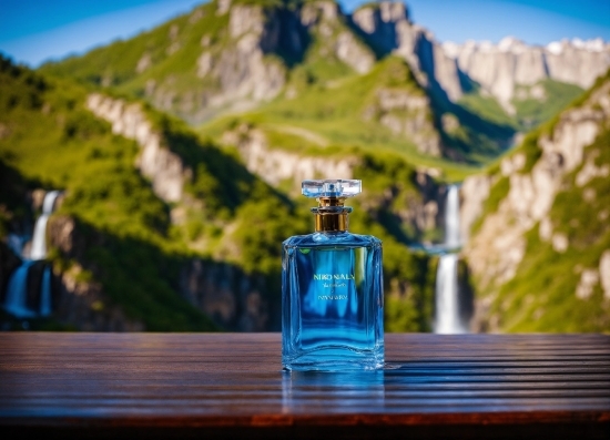 Bottle, Sky, Mountain, Liquid, Nature, Azure