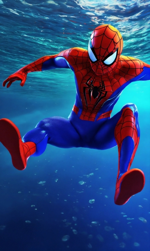 Brahmani Mata Photo, Water, Spider-man, Azure, Blue, Organism