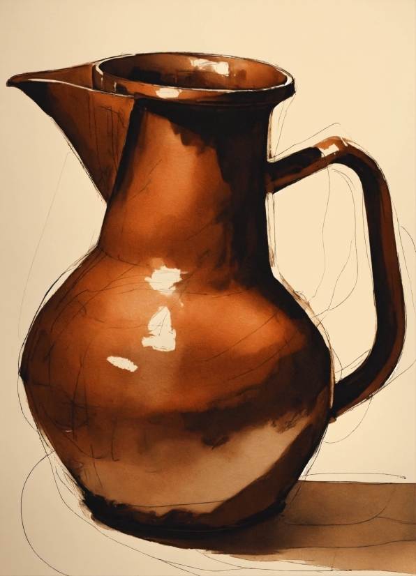 Brown, Drinkware, Serveware, Vase, Artifact, Creative Arts