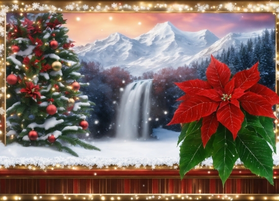 Christmas Tree, Plant, Christmas Ornament, Nature, Leaf, Textile